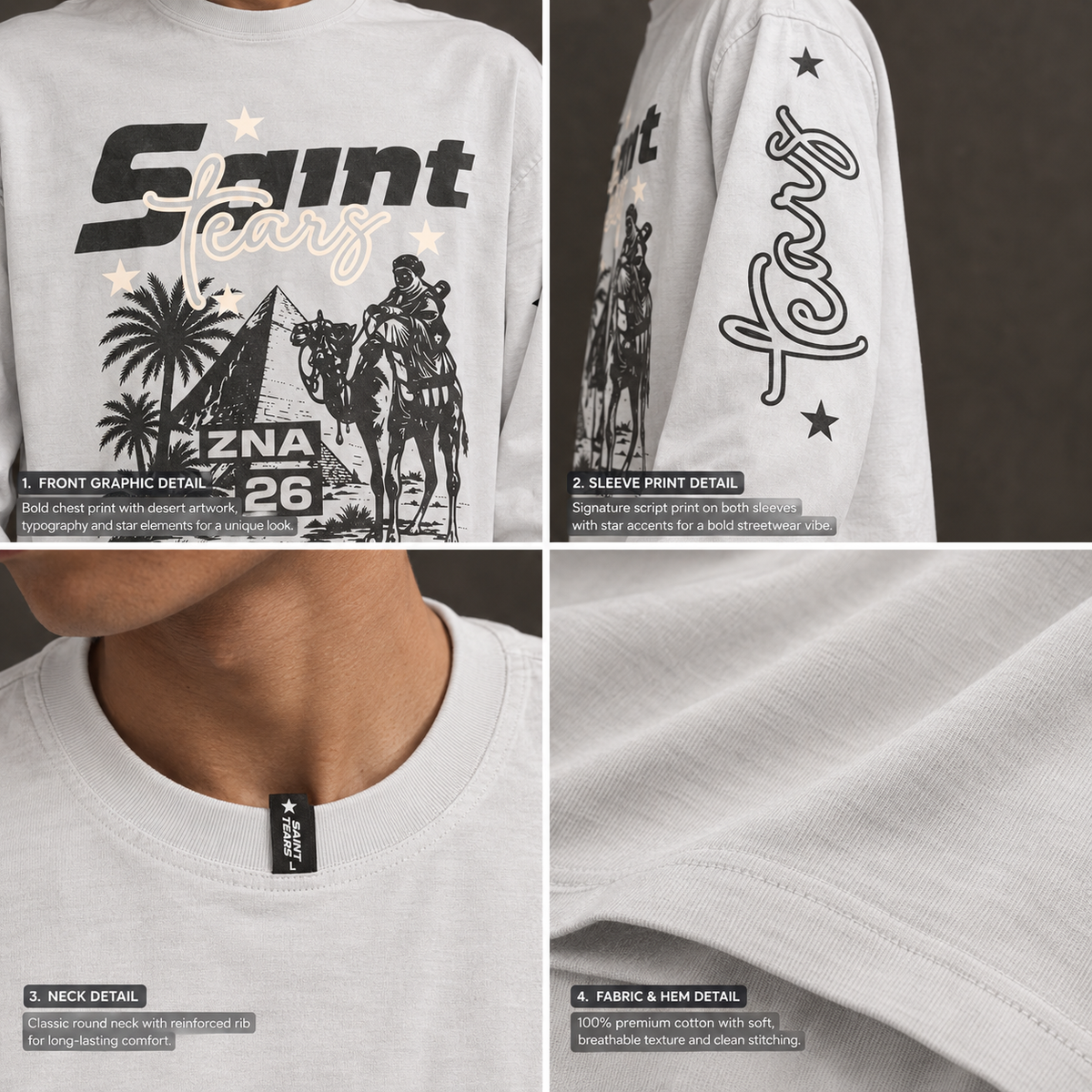 Premium Waffle Boxy Fit T Shirt