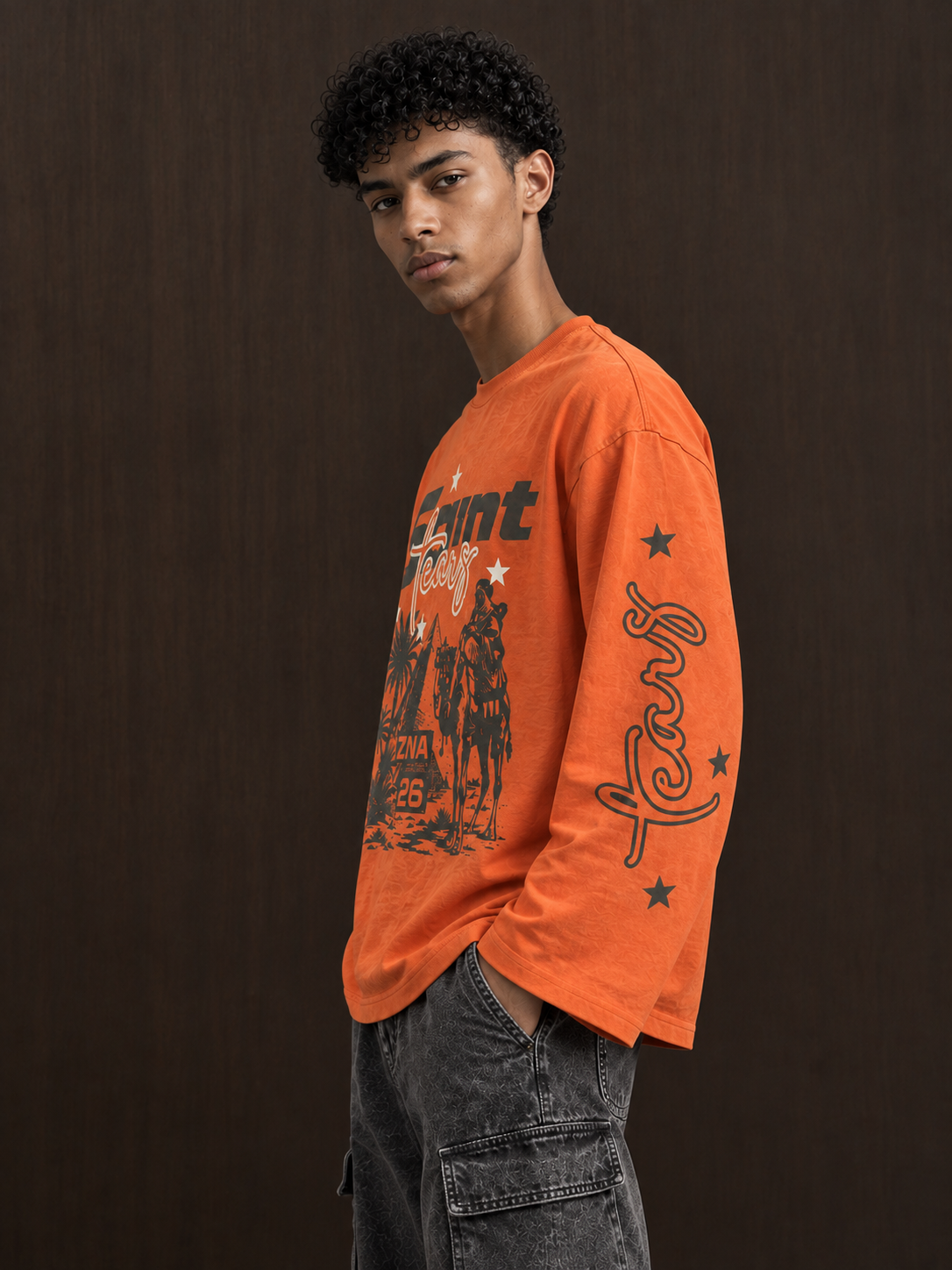 Premium Waffle Boxy Fit T Shirt