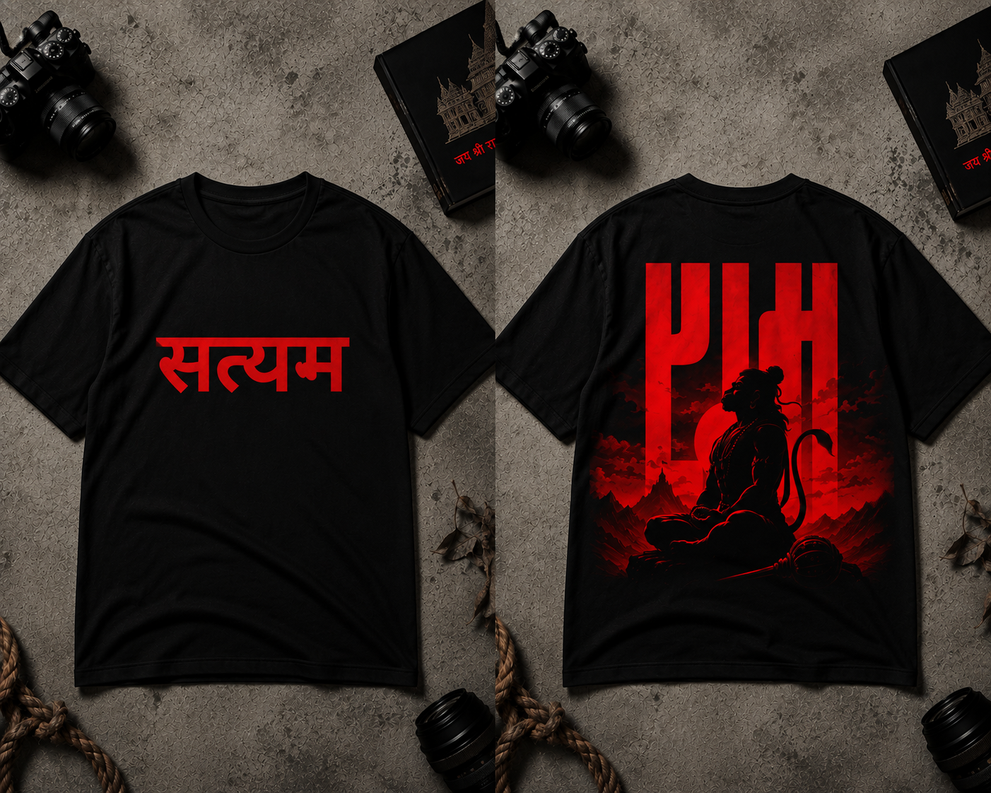 Unisex Oversized T-Shirt Hanuman ji