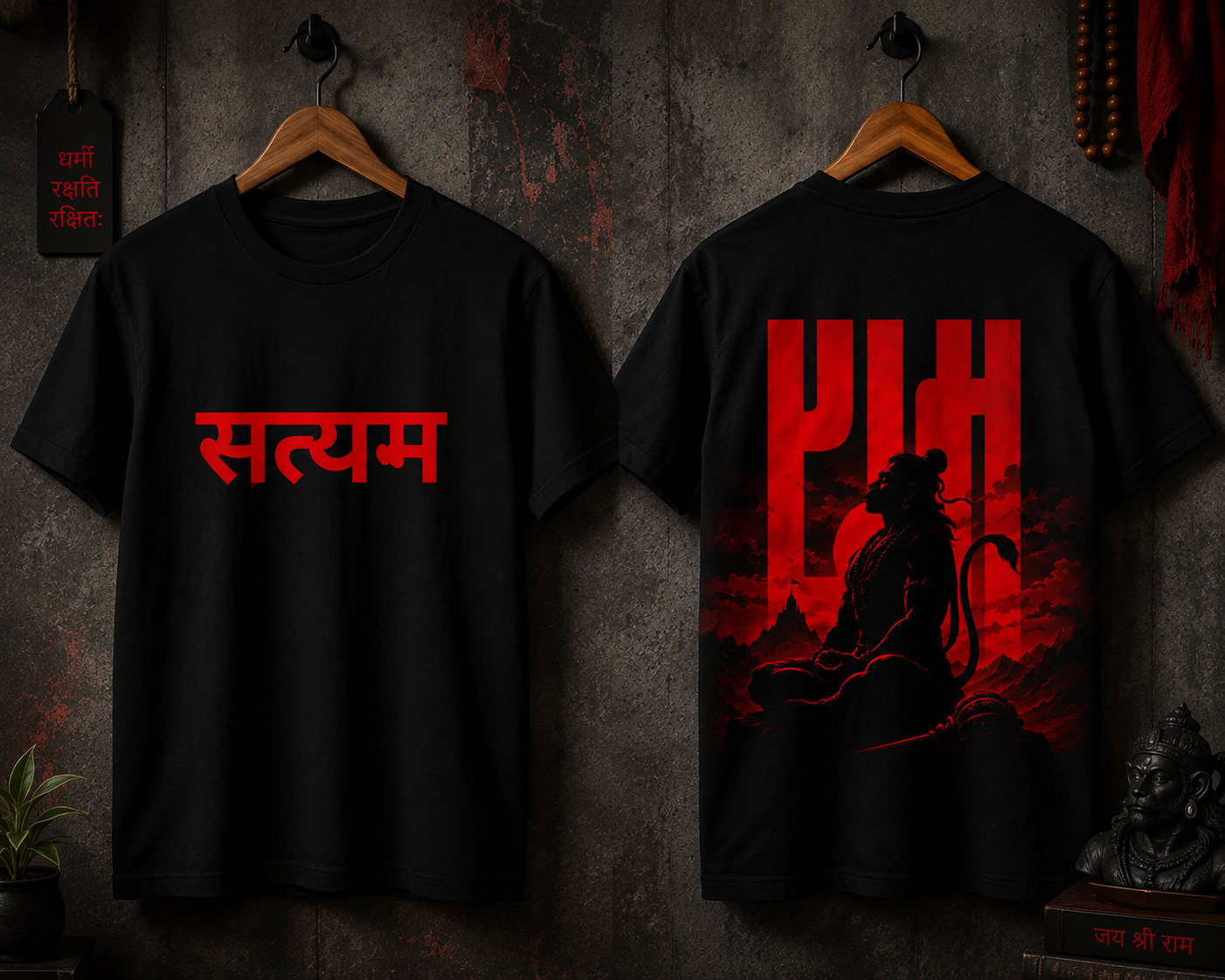 Unisex Oversized T-Shirt Hanuman ji